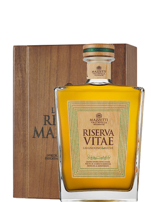 Riserva "VITAE" - Grappa di Grignolino e Ruché - Confezione Legno