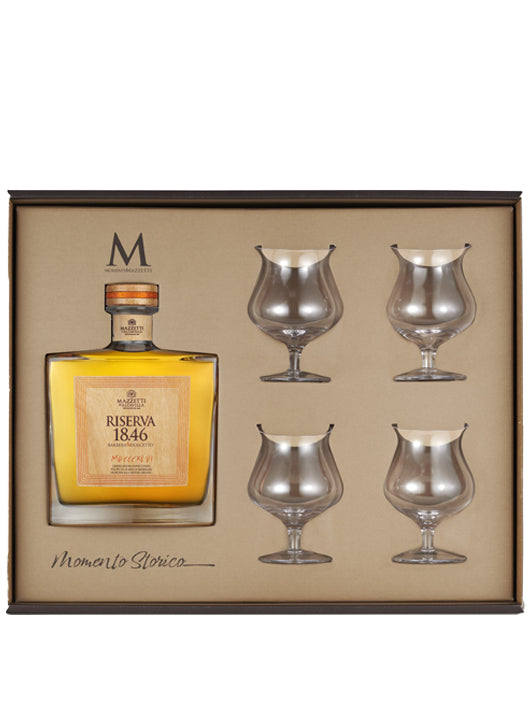 Pack "Momento Storico" - Grappa 18.46 + 4 verres